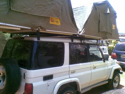 Two roof tents and full camping equipment