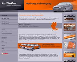ActiveCar Website: Autowerbung Berlin